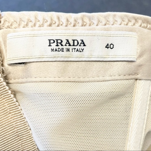 PRADA Silk Strapless Pleated Waterfall Design Mini Dress - 2 - Picture 8 of 10